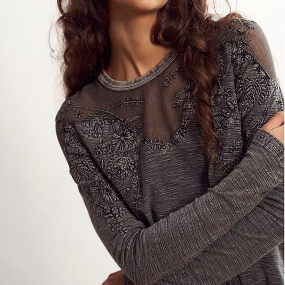 Free People Micha Tee in Black - Picture 2 of 14